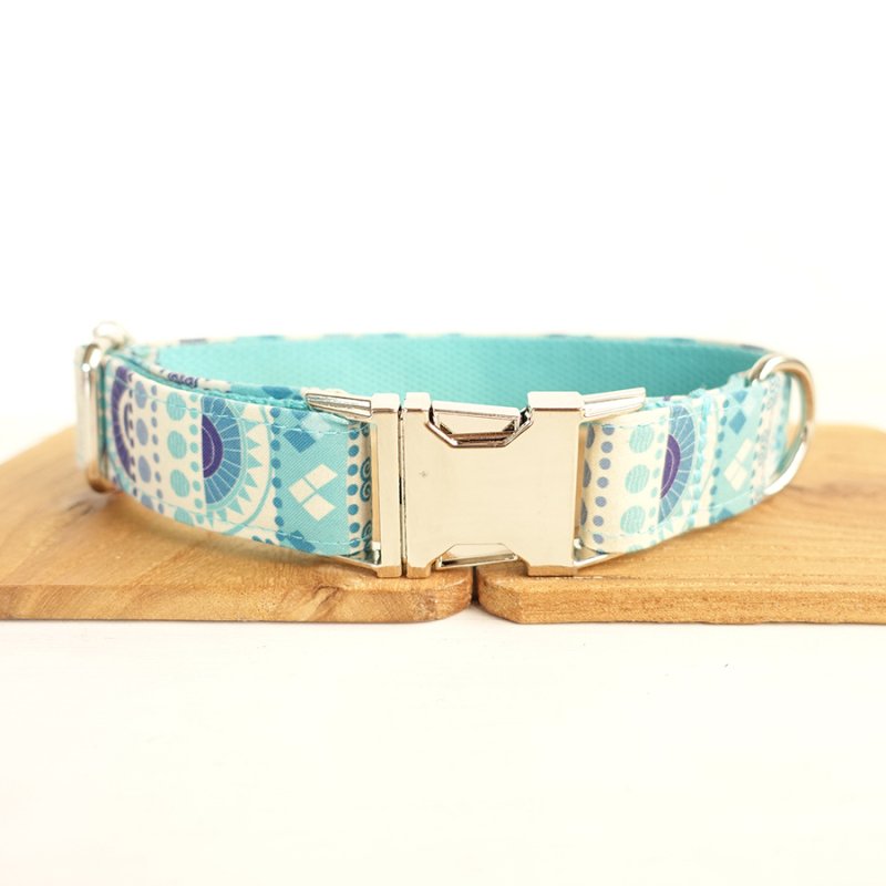 Patterned Dog Collar and Leash Sets