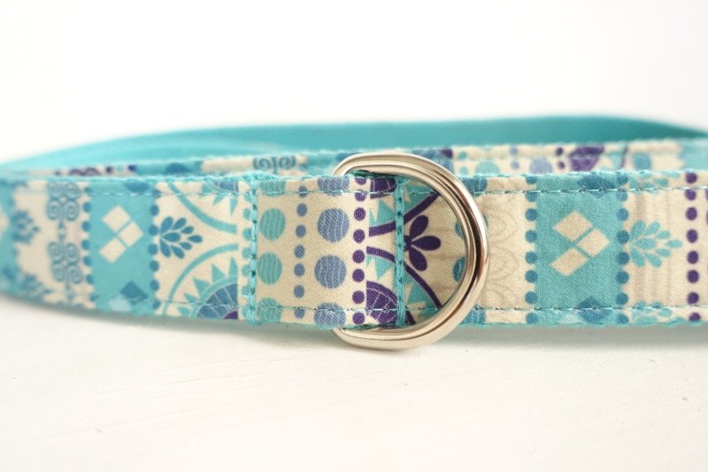 Patterned Dog Collar and Leash Sets