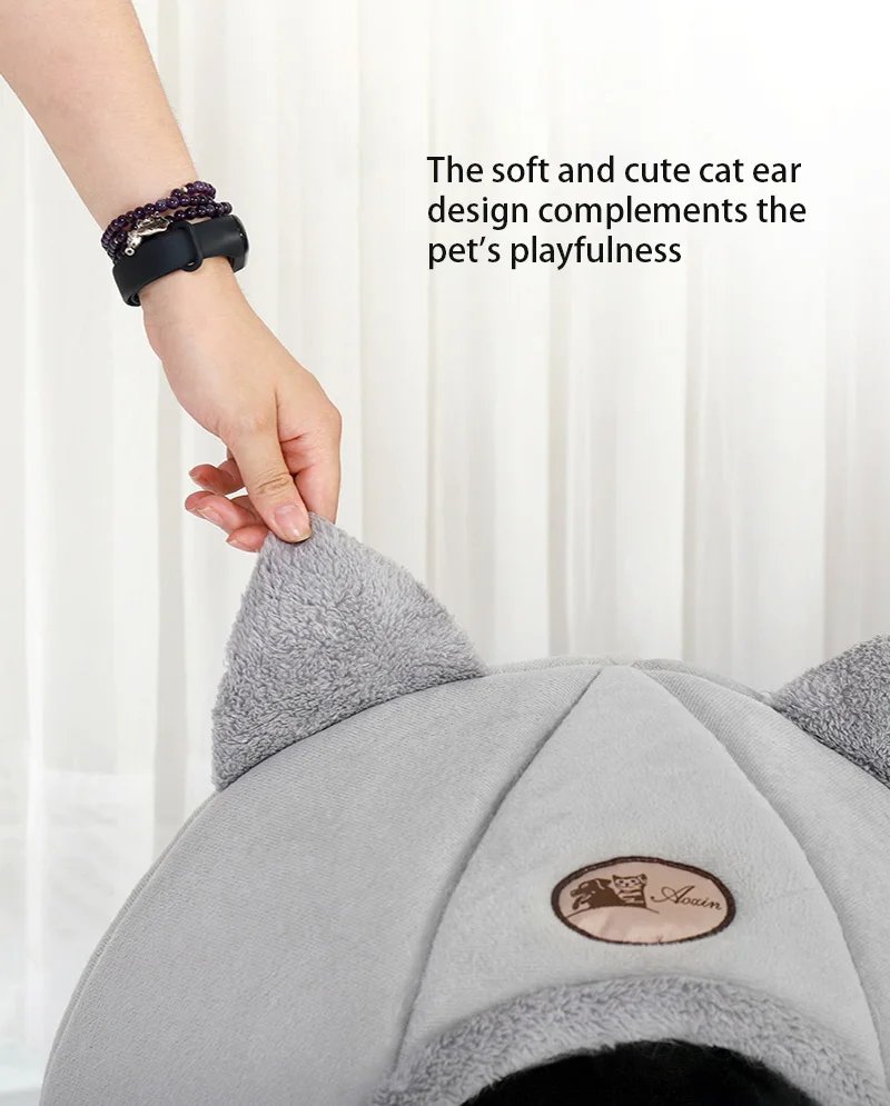 Cozy House Bed with Cat Ears Cozy House Bed with Cat Ears