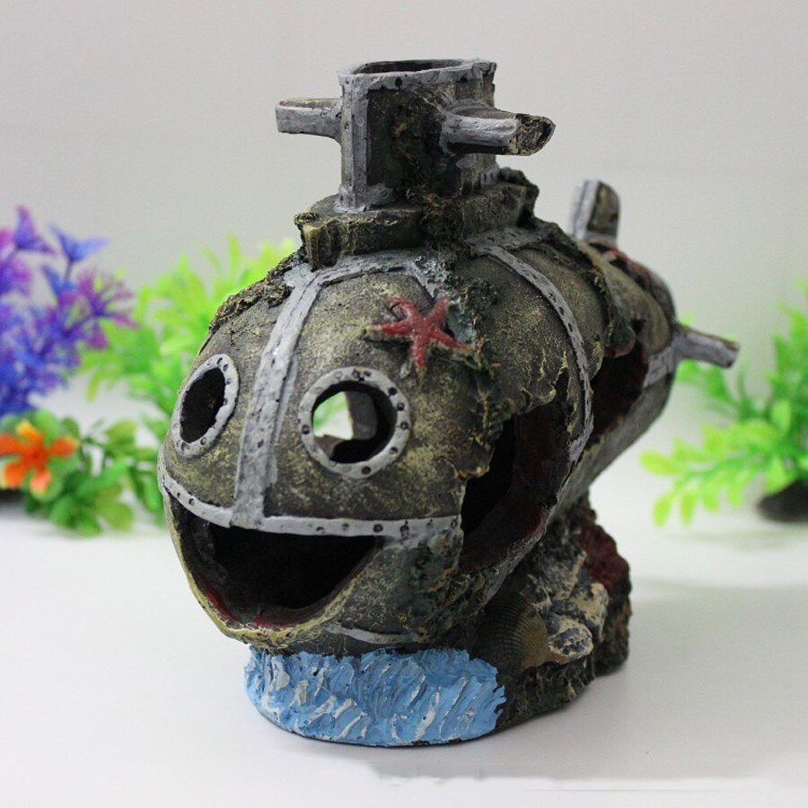 Sunk Submarine Aquarium Decor Sunk Submarine Aquarium Decor
