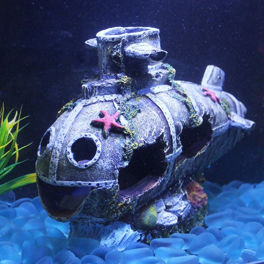 Sunk Submarine Aquarium Decor Sunk Submarine Aquarium Decor
