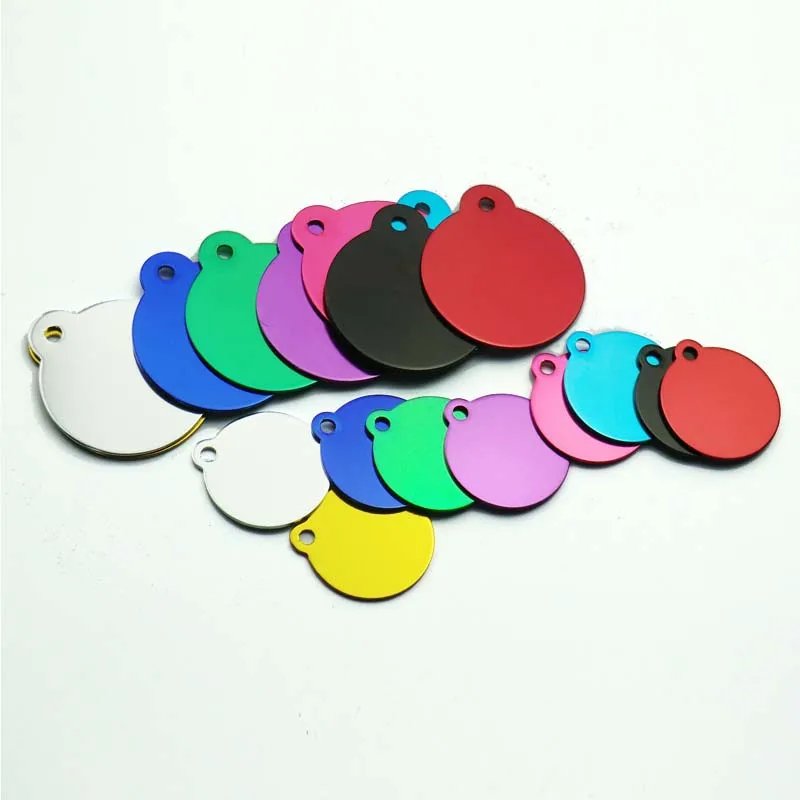Blank Aluminum Cat ID Tags Set Blank Aluminum Cat ID Tags Set