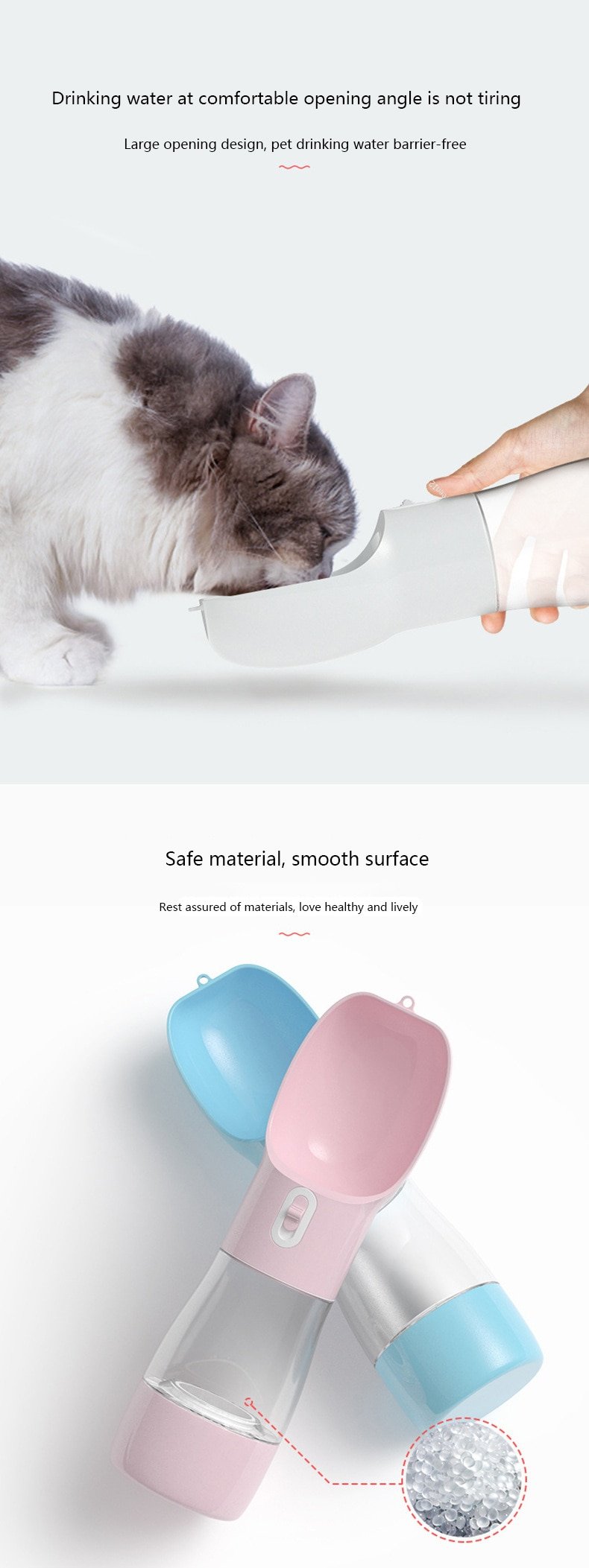 Dog's Travel Water Bottle with Spoon Dog's Travel Water Bottle with Spoon
